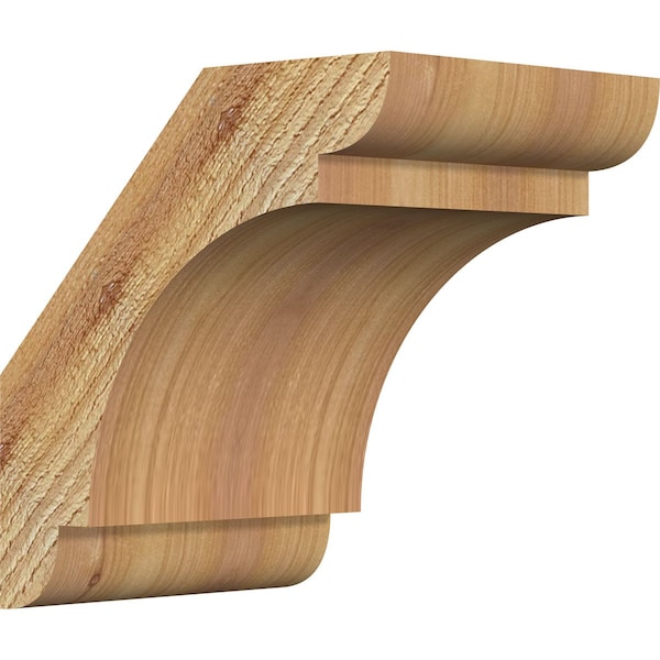 Ekena Millwork 6"W x 8"D x 8"H Olympic Rough Sawn Knee Brace, Western Red Cedar BRC06X08X08OLY00RWR - main